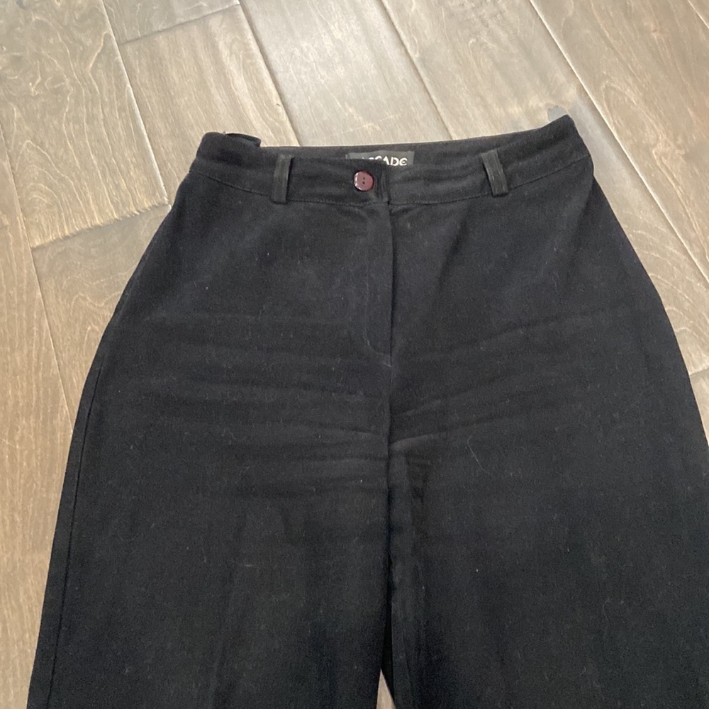 Vintage CASCADE Black Trousers size 38 - Picture 4 of 5